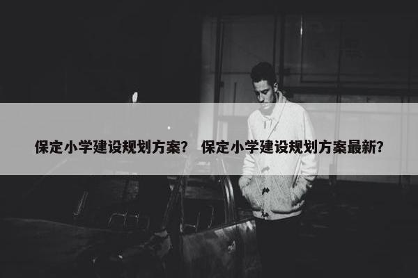 保定小学建设规划方案？ 保定小学建设规划方案最新？