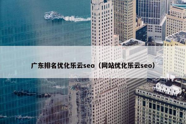 广东排名优化乐云seo（网站优化乐云seo）