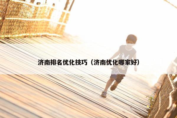 济南排名优化技巧（济南优化哪家好）