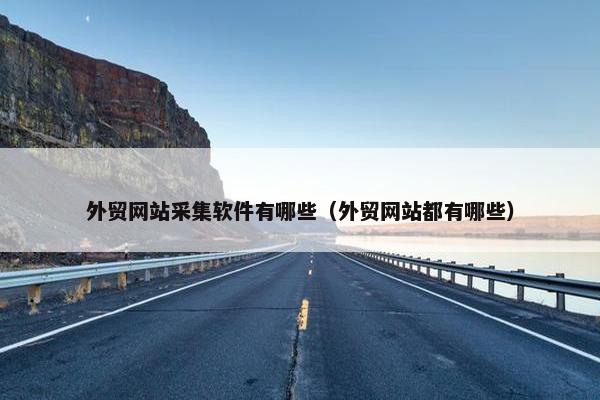 外贸网站采集软件有哪些（外贸网站都有哪些）
