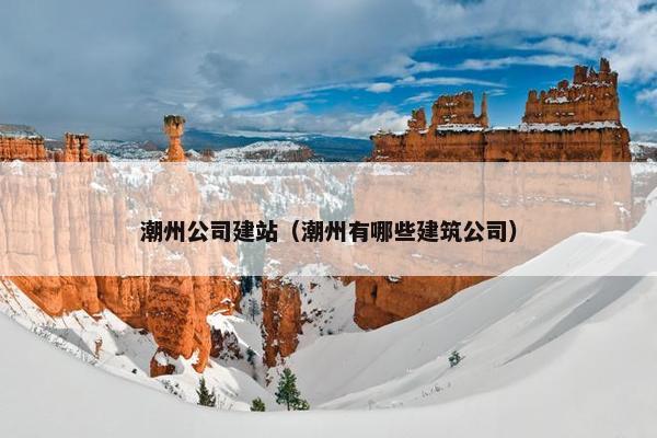 潮州公司建站（潮州有哪些建筑公司）