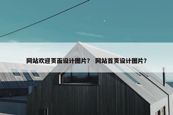 网站欢迎页面设计图片？ 网站首页设计图片？