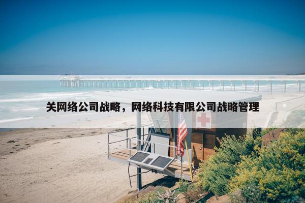 关网络公司战略，网络科技有限公司战略管理