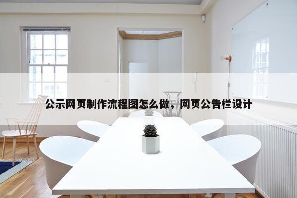 公示网页制作流程图怎么做，网页公告栏设计