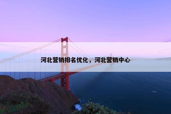 河北营销排名优化，河北营销中心