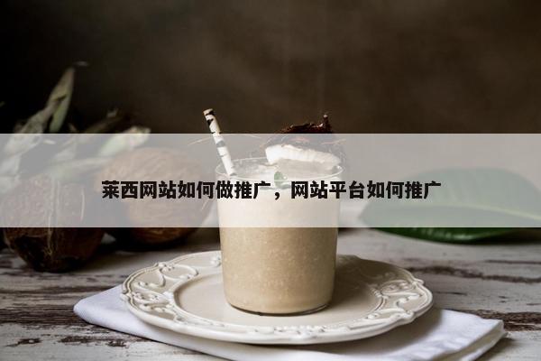 莱西网站如何做推广，网站平台如何推广