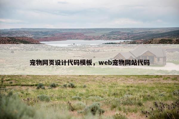 宠物网页设计代码模板，web宠物网站代码