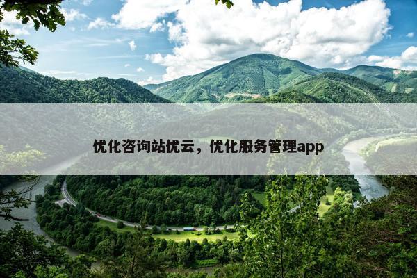 优化咨询站优云，优化服务管理app