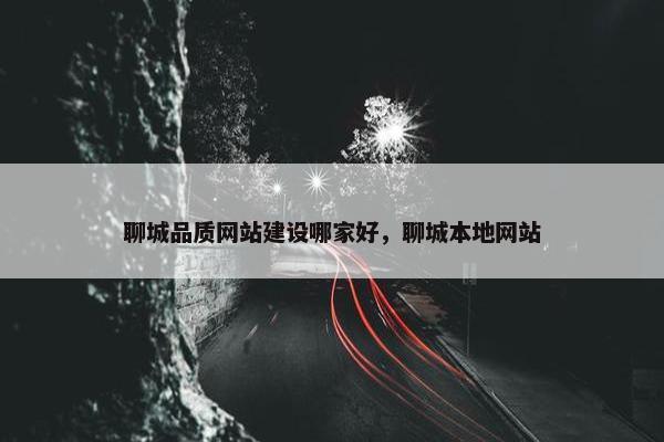 聊城品质网站建设哪家好，聊城本地网站