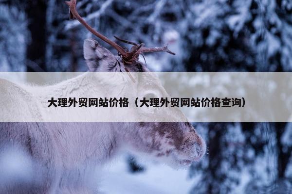 大理外贸网站价格（大理外贸网站价格查询）