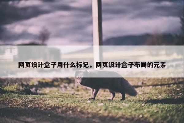 网页设计盒子用什么标记，网页设计盒子布局的元素