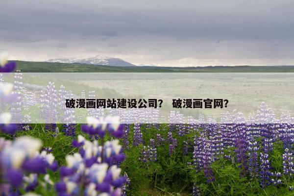 破漫画网站建设公司？ 破漫画官网？