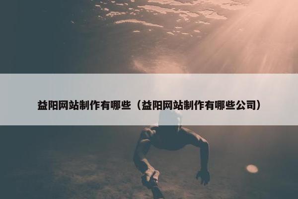 益阳网站制作有哪些（益阳网站制作有哪些公司）