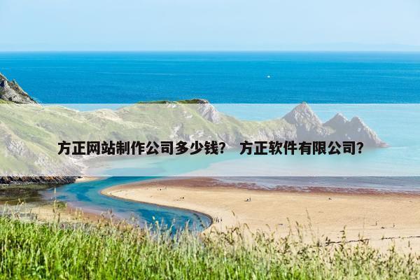 方正网站制作公司多少钱？ 方正软件有限公司？