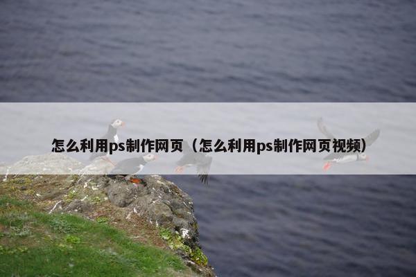怎么利用ps制作网页（怎么利用ps制作网页视频）