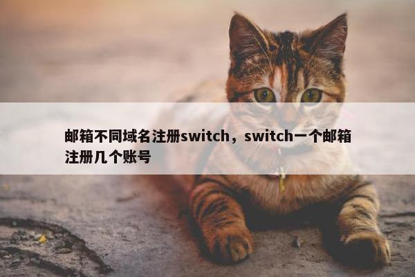 邮箱不同域名注册switch，switch一个邮箱注册几个账号