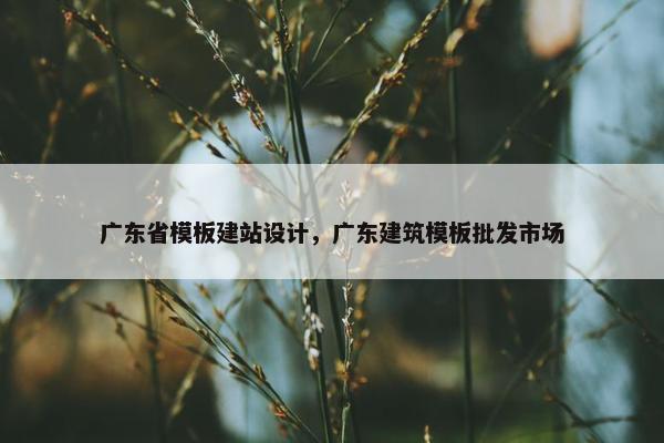 广东省模板建站设计，广东建筑模板批发市场