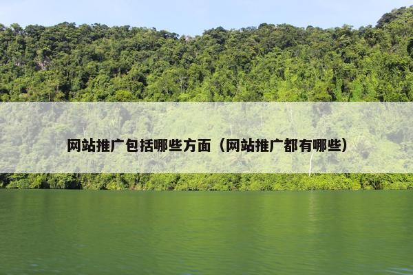网站推广包括哪些方面（网站推广都有哪些）