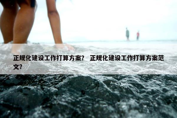正规化建设工作打算方案？ 正规化建设工作打算方案范文？
