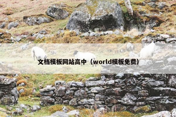 文档模板网站高中（world模板免费）