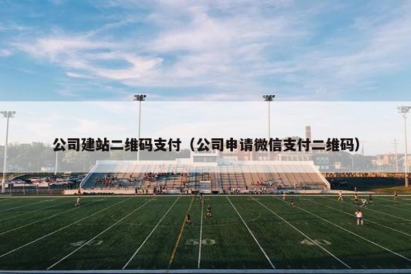 公司建站二维码支付（公司申请微信支付二维码）