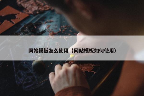 网站模板怎么使用（网站模板如何使用）