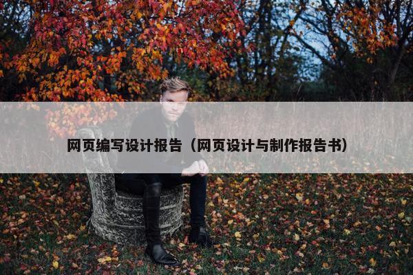网页编写设计报告（网页设计与制作报告书）