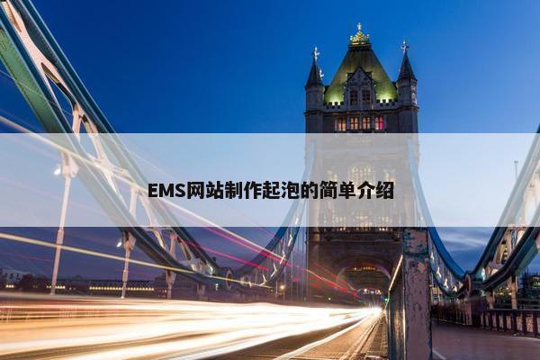 EMS网站制作起泡的简单介绍