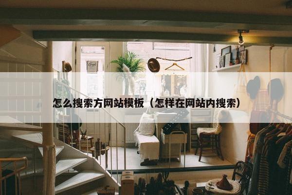 怎么搜索方网站模板（怎样在网站内搜索）