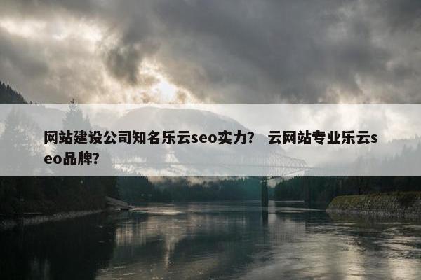 网站建设公司知名乐云seo实力？ 云网站专业乐云seo品牌？