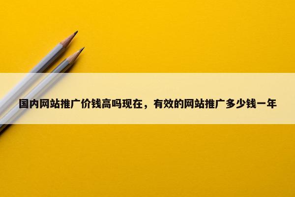 国内网站推广价钱高吗现在，有效的网站推广多少钱一年