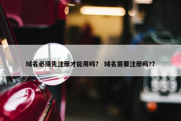 域名必须先注册才能用吗？ 域名需要注册吗?？