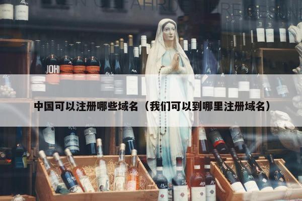 中国可以注册哪些域名（我们可以到哪里注册域名）