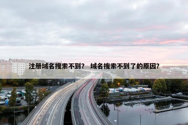 注册域名搜索不到？ 域名搜索不到了的原因？