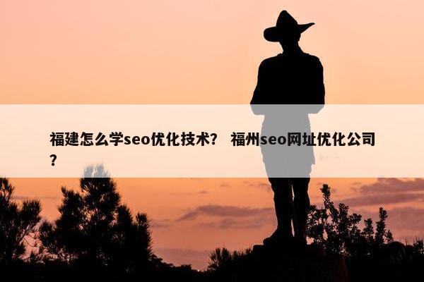福建怎么学seo优化技术？ 福州seo网址优化公司？