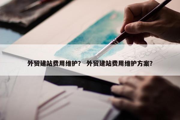 外贸建站费用维护？ 外贸建站费用维护方案？