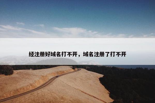 经注册好域名打不开，域名注册了打不开
