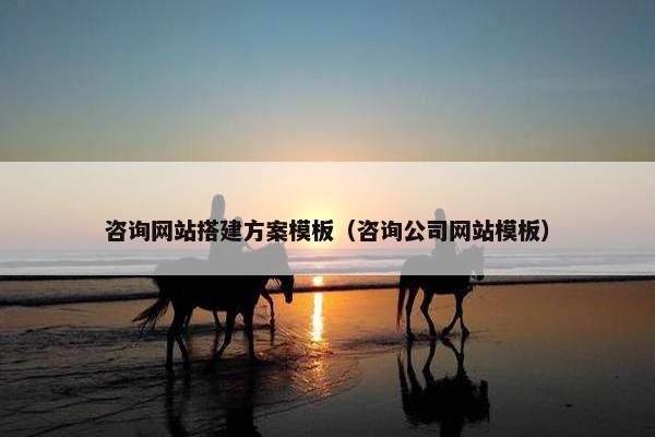 咨询网站搭建方案模板（咨询公司网站模板）