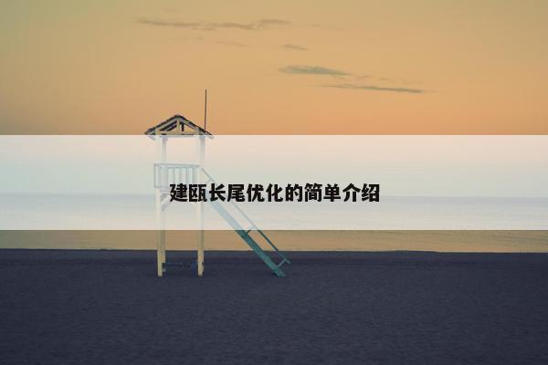 建瓯长尾优化的简单介绍