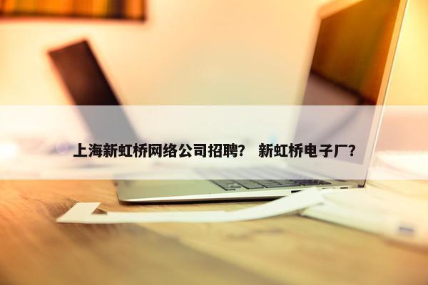 上海新虹桥网络公司招聘？ 新虹桥电子厂？