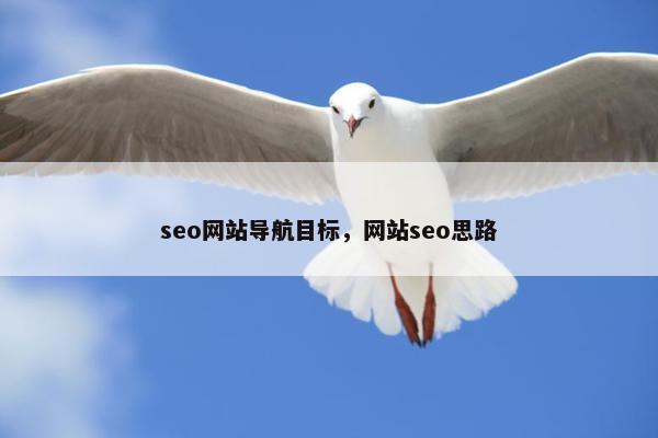 seo网站导航目标，网站seo思路