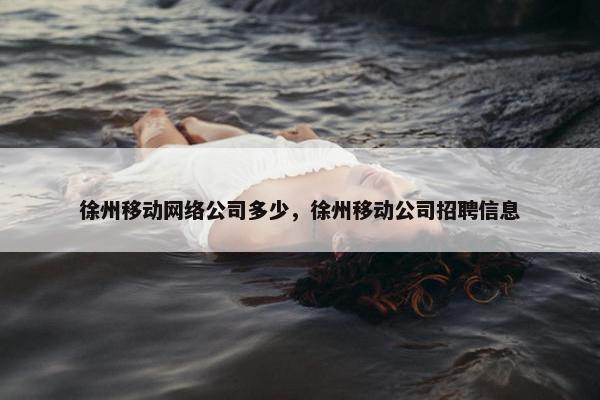 徐州移动网络公司多少，徐州移动公司招聘信息