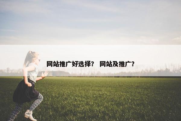 网站推广好选择？ 网站及推广？