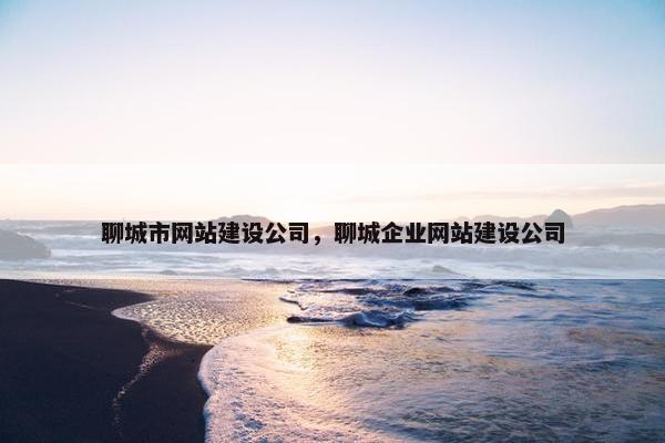 聊城市网站建设公司，聊城企业网站建设公司