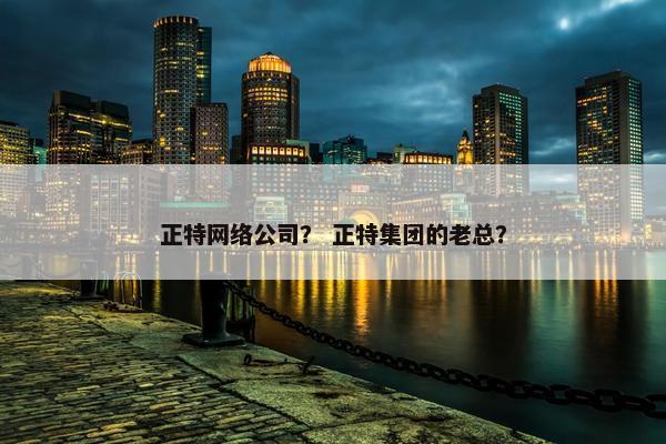 正特网络公司？ 正特集团的老总？