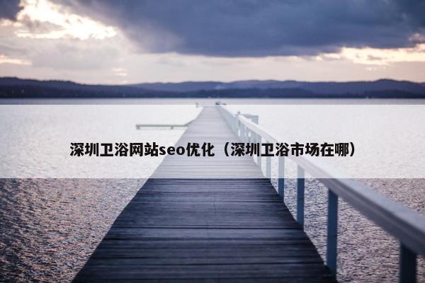 深圳卫浴网站seo优化（深圳卫浴市场在哪）