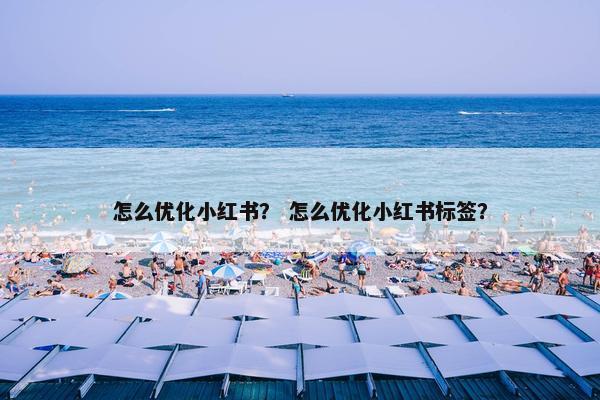 怎么优化小红书？ 怎么优化小红书标签？
