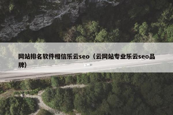 网站排名软件相信乐云seo（云网站专业乐云seo品牌）