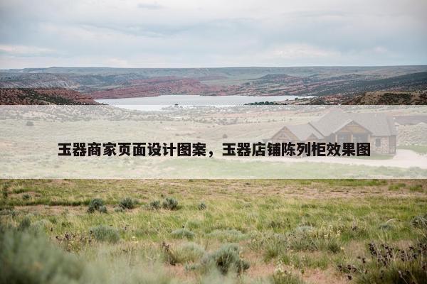 玉器商家页面设计图案，玉器店铺陈列柜效果图