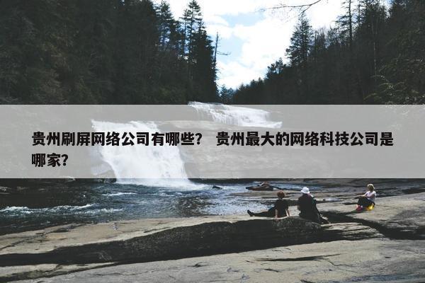 贵州刷屏网络公司有哪些？ 贵州最大的网络科技公司是哪家？